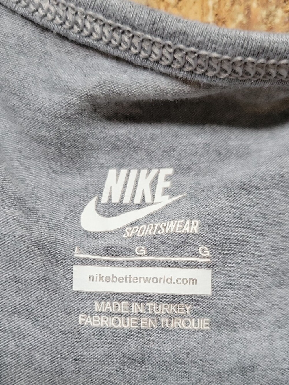 Nike Long Sleeve Pullover Round Neck Top Rayon Stretch Size Large Relaxed - Picture 2 of 10